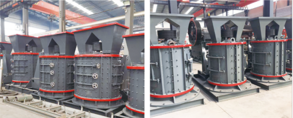 Vertical axis composite crusher