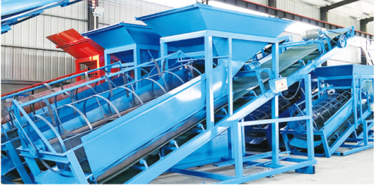 Drum screening machine
