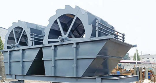 Wheel sand washing machine